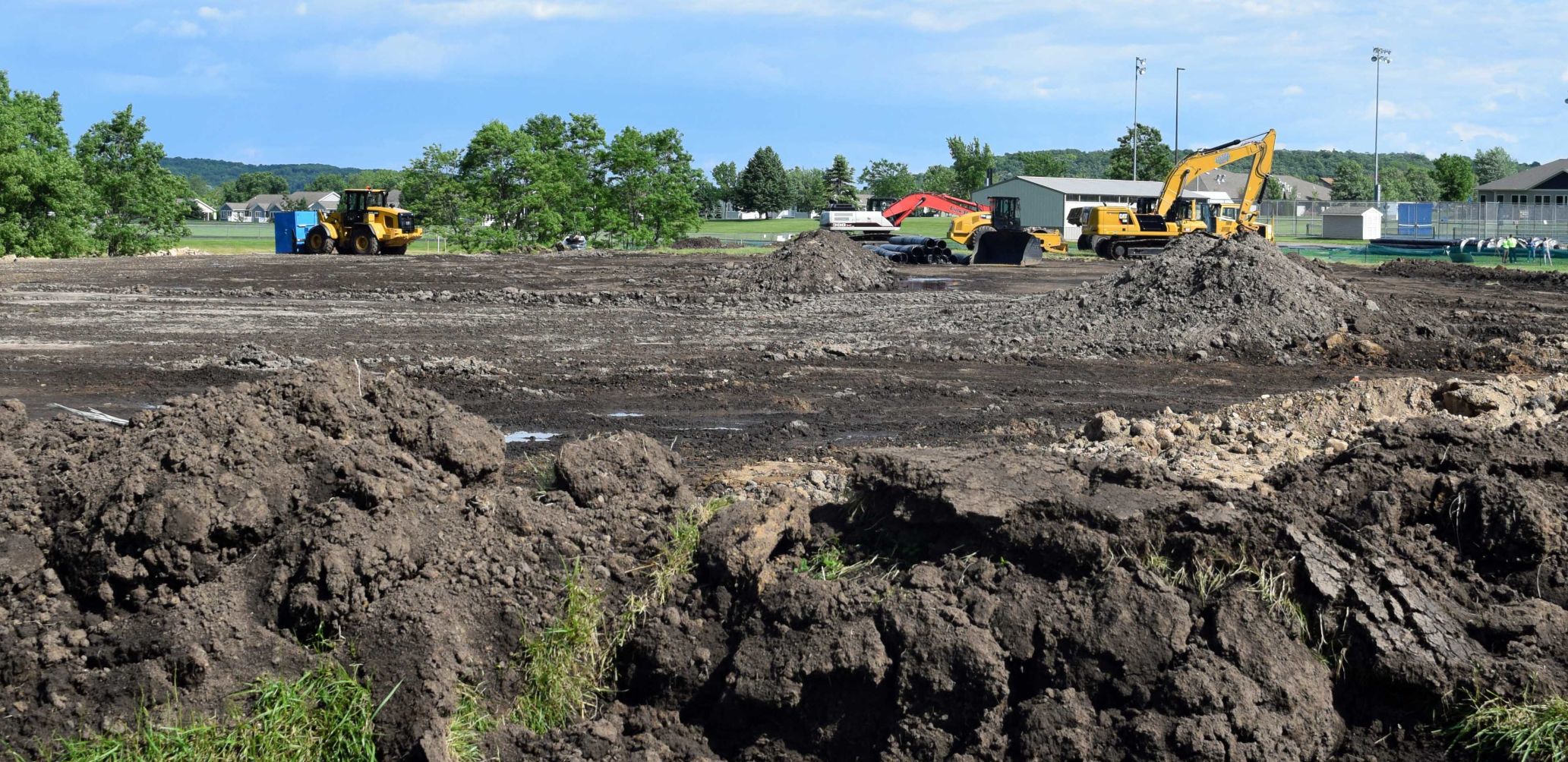 Lodi Stadium construction